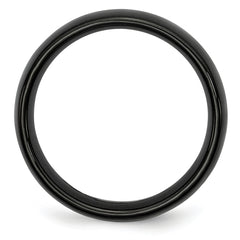 Black Ceramic 6mm Polished Band