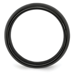 Black Ceramic 8mm Polished Band