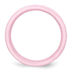 Faceted Wedding Band in Pink Ceramic, 4mm