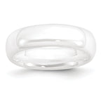 Ceramic White 6mm Polished Band