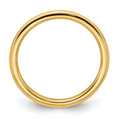 14k Yellow Gold 2mm Standard Weight Comfort Fit Wedding Band Size 4