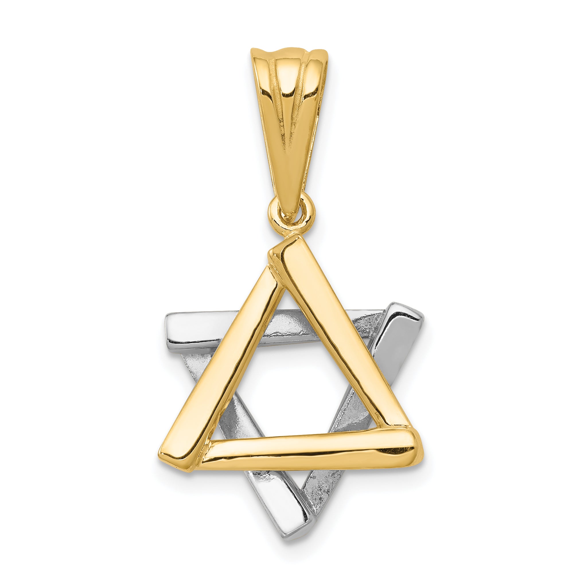 14k Two-tone Star of David Pendant Main image
