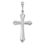 14k White Gold Passion Cross Pendant