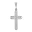 14k White Gold Cross Charm