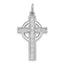 14k White Gold Celtic Cross Charm