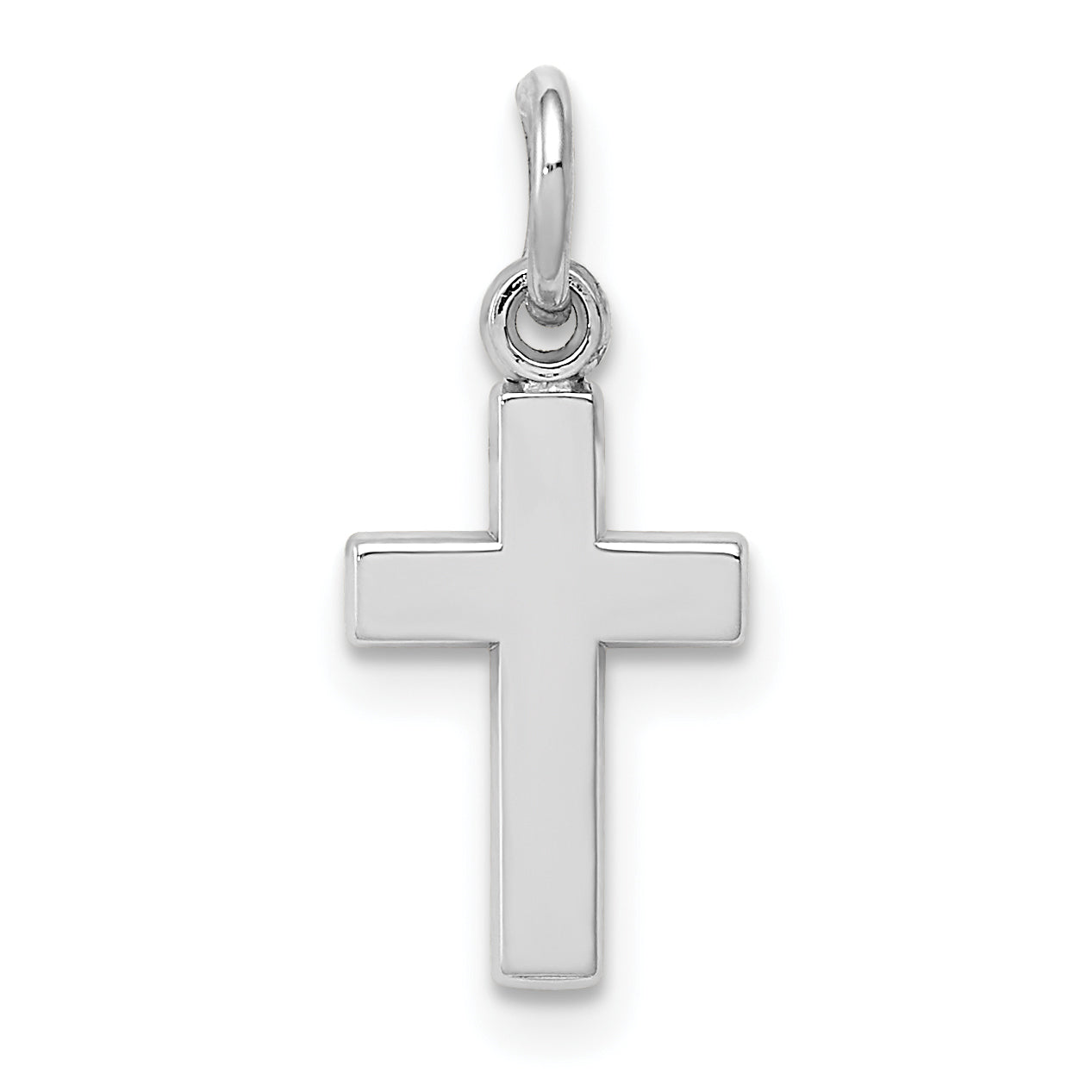 14k White Gold Cross Charm Main image