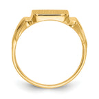 14k 10.5x10.5mm Open Back Mens Signet Ring
