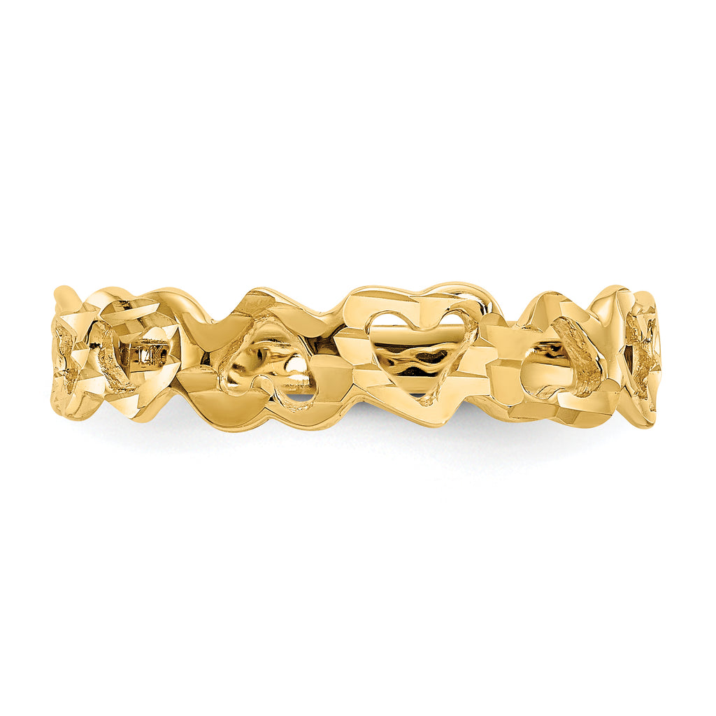 14k Heart Ring