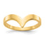 14k Polished Chevron Ring