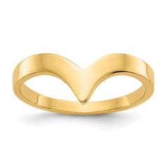 14k Polished Chevron Ring