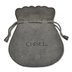 Chisel Stainless Steel Polished CZ and Cat's Eye Shepherd Hook Earrings