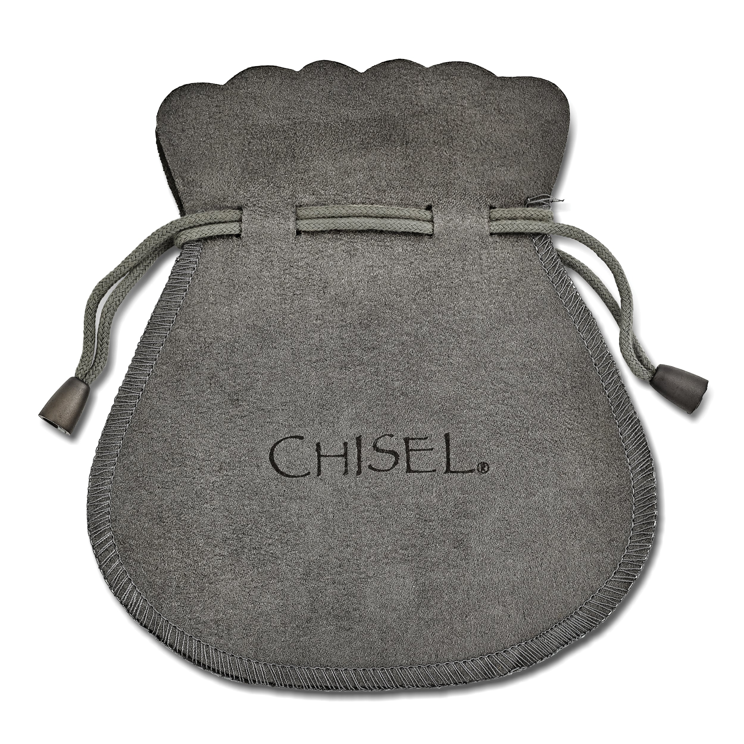 Chisel Stainless Steel Polished Black IP-plated 9mm Cuff Bangle