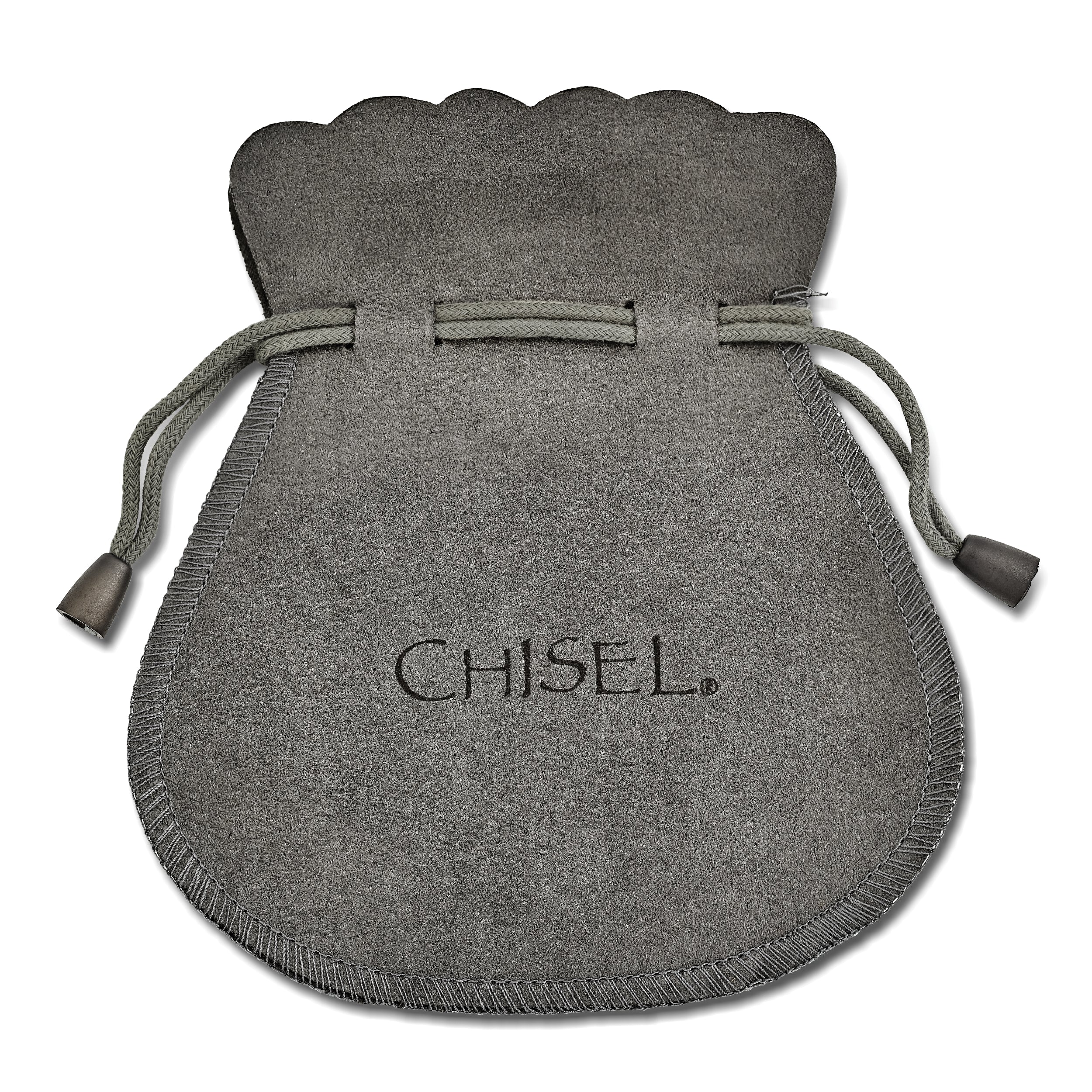 Chisel Stainless Steel Polished Black IP-plated 7mm Hinged Hoop w/Yin Yang Earrings