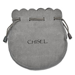 Chisel Stainless Steel Polished and Enameled Skull with Black Glass 2 Strand Braided Black Leather 8.5 inch Bracelet