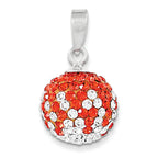 Sterling Silver Swarovski Elements Ball Pendant