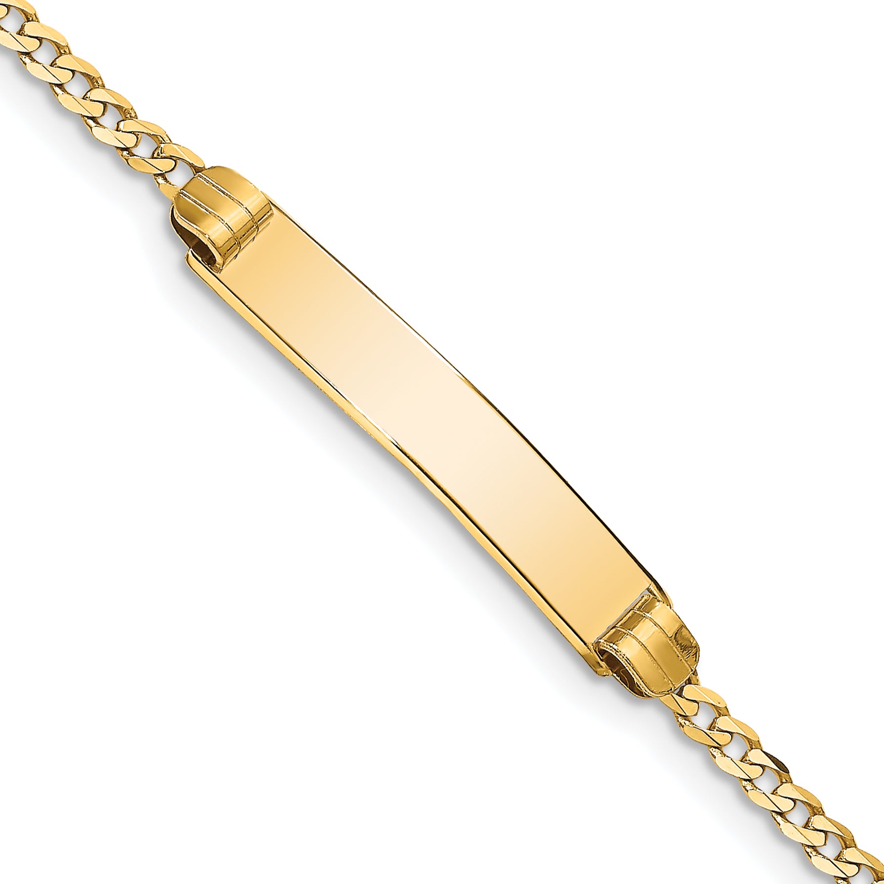 14k Curb Link ID Bracelet Main image