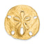 14k Polished Fits up to 8mm on Both Small Sand Dollar Slide