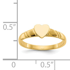 14k Children's Heart Ring - 3