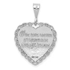14K White Gold Reversible 50th Anniversary Charm with Polished Finish