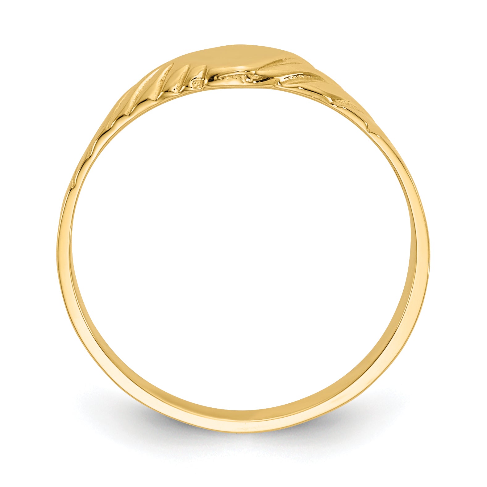 14k Child's Fancy Signet Ring - 3