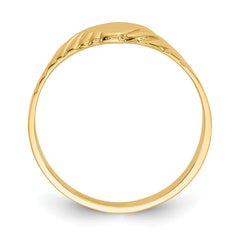 14k Child's Fancy Signet Ring - 3