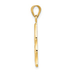 14K Gold Polished Trinity Knot Pendant for Men  Elegant and Timeless Design