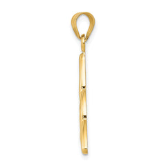 14K Gold Polished Trinity Knot Pendant for Men  Elegant and Timeless Design