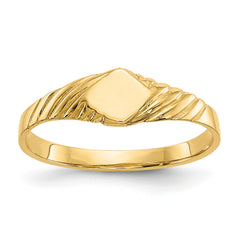 14k Child's Fancy Signet Ring