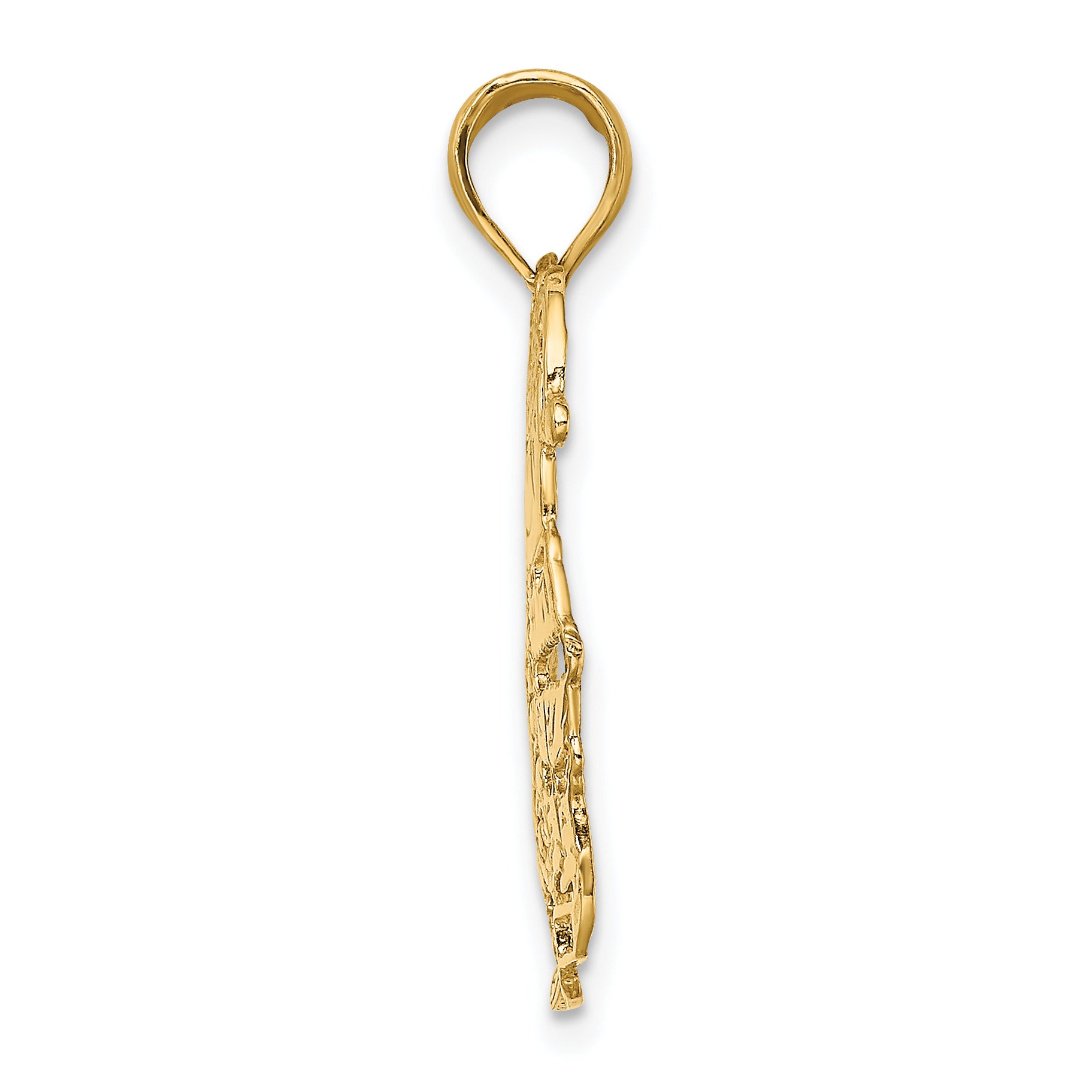 14k Polished Christmas Tree and Santa Charm Secondary image