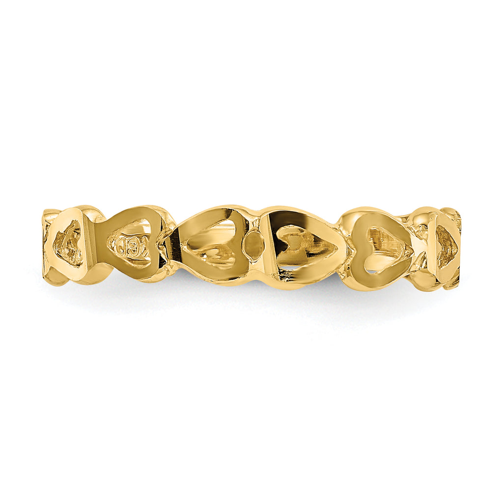 14k Heart Ring