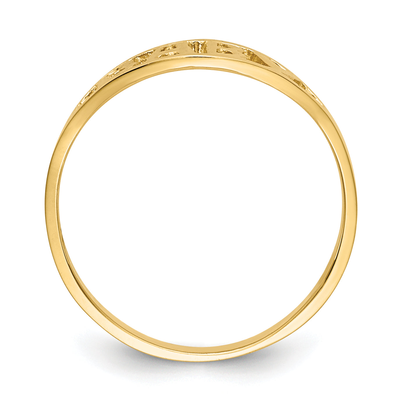 14k Polished Baby Ring Secondary image