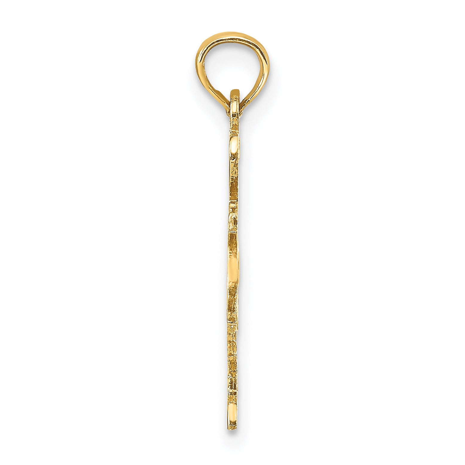 14k Solid Texas State Pendant Secondary image