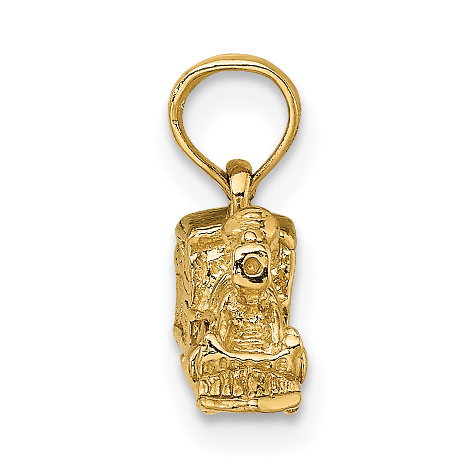 14k 3-D Miniature Train Charm Secondary image