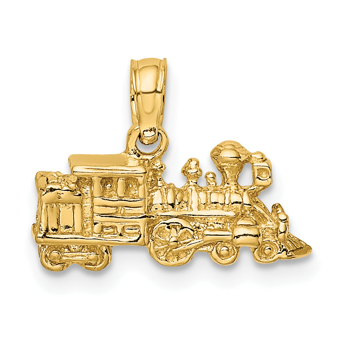 14k 3-D Miniature Train Charm Main image