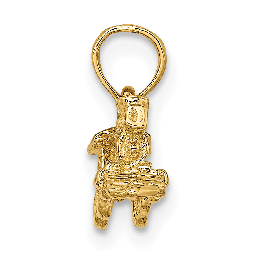 14k 3-D Miniature Train Charm Secondary image