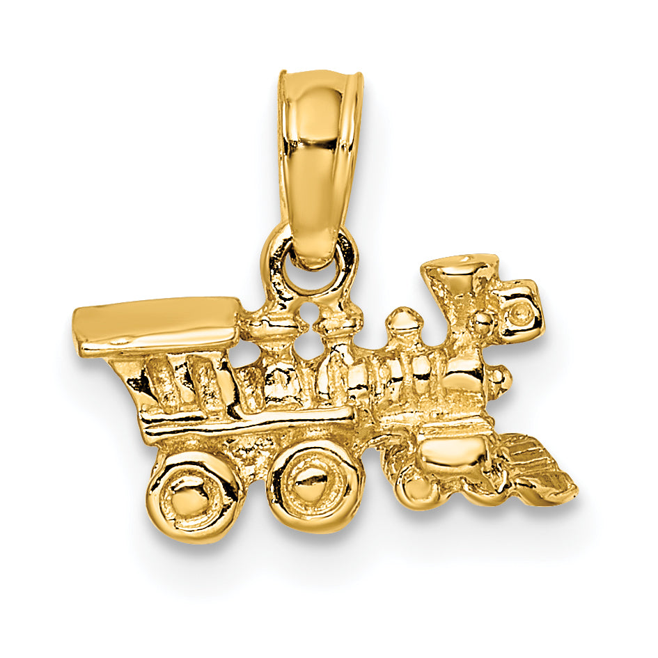 14k 3-D Miniature Train Charm Main image