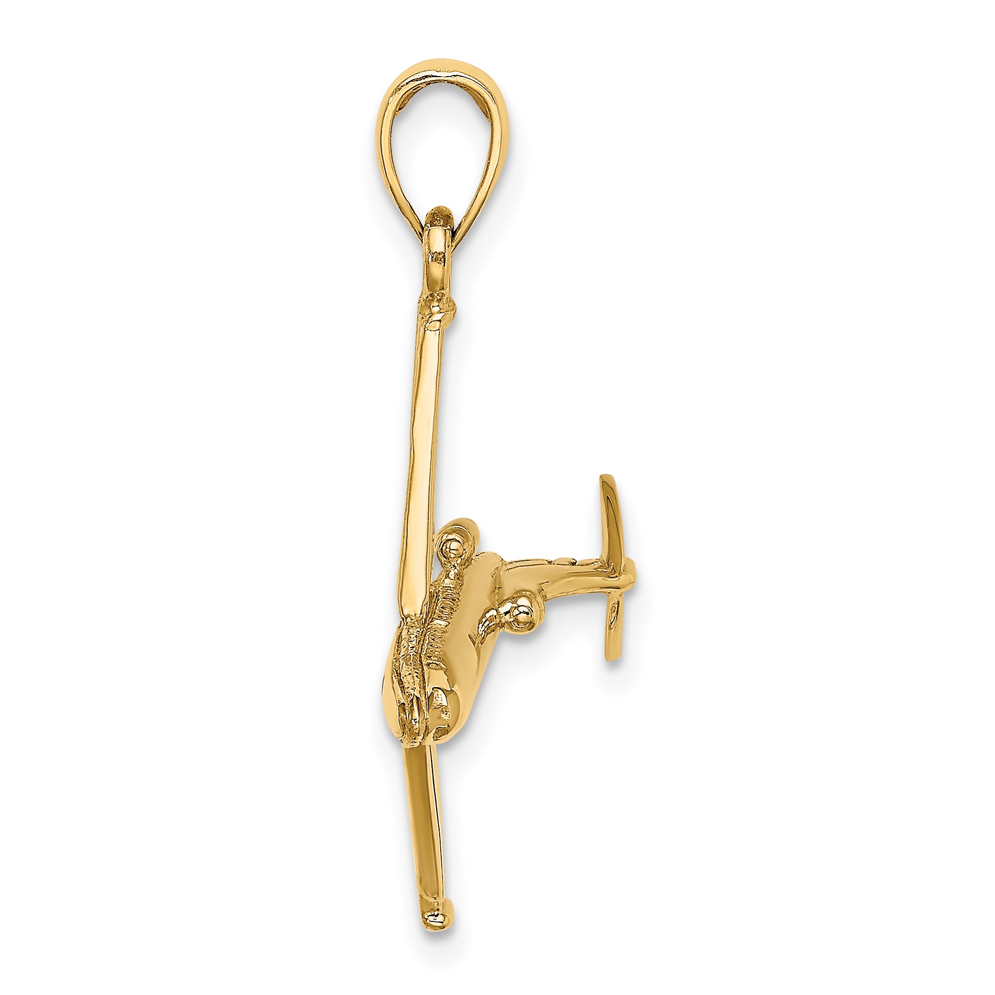 14k 3-D Jet Charm Secondary image