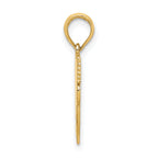 14k Polished Flat-Backed Dental Charm
