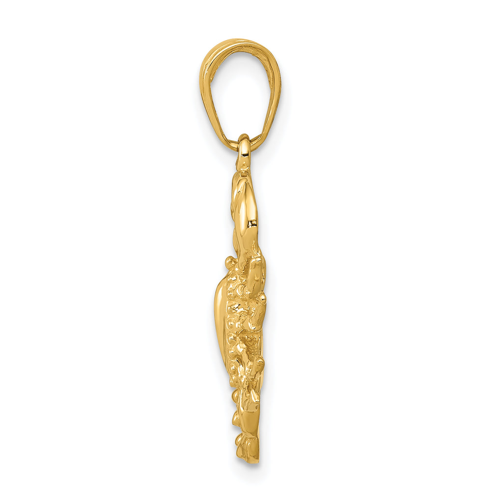 14K Gold Men's Scorpion Pendant Solid Casted Design by Sophia Jewelers