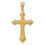 14k Polished Cross Pendant