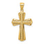 14k Twisted Cross Pendant
