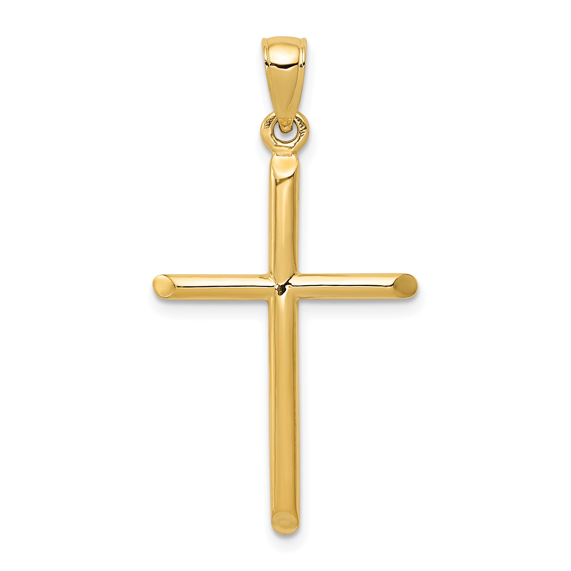 14k Polished Cross Pendant Main image