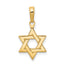 14k Polished Star of David Pendant