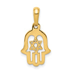 14k Star of David Chamseh Pendant