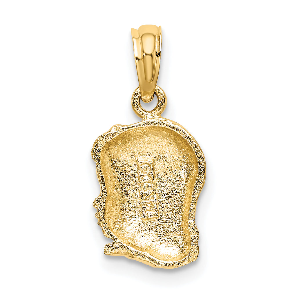 14k Girl Head Charm
