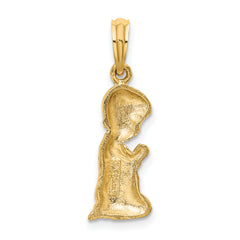 14k Praying Boy Charm