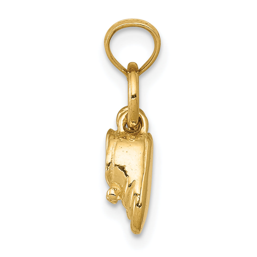 14K Gold 3D Moveable Baby Shoes Charm  Solid and Elegant Gift