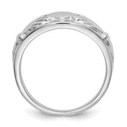 14k White Gold Ladies Claddagh Ring