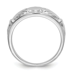 14k White Gold Ladies Claddagh Ring