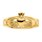 14k Polished Ladies Claddagh Ring